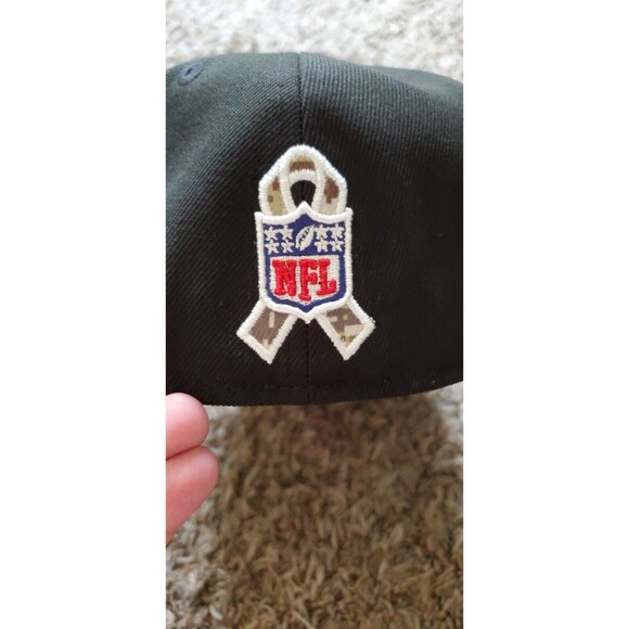 New England Patriots Hat Cap Fitted Flex 7 1/4th New Era NFL Salute to Service - Picture 10 of 11